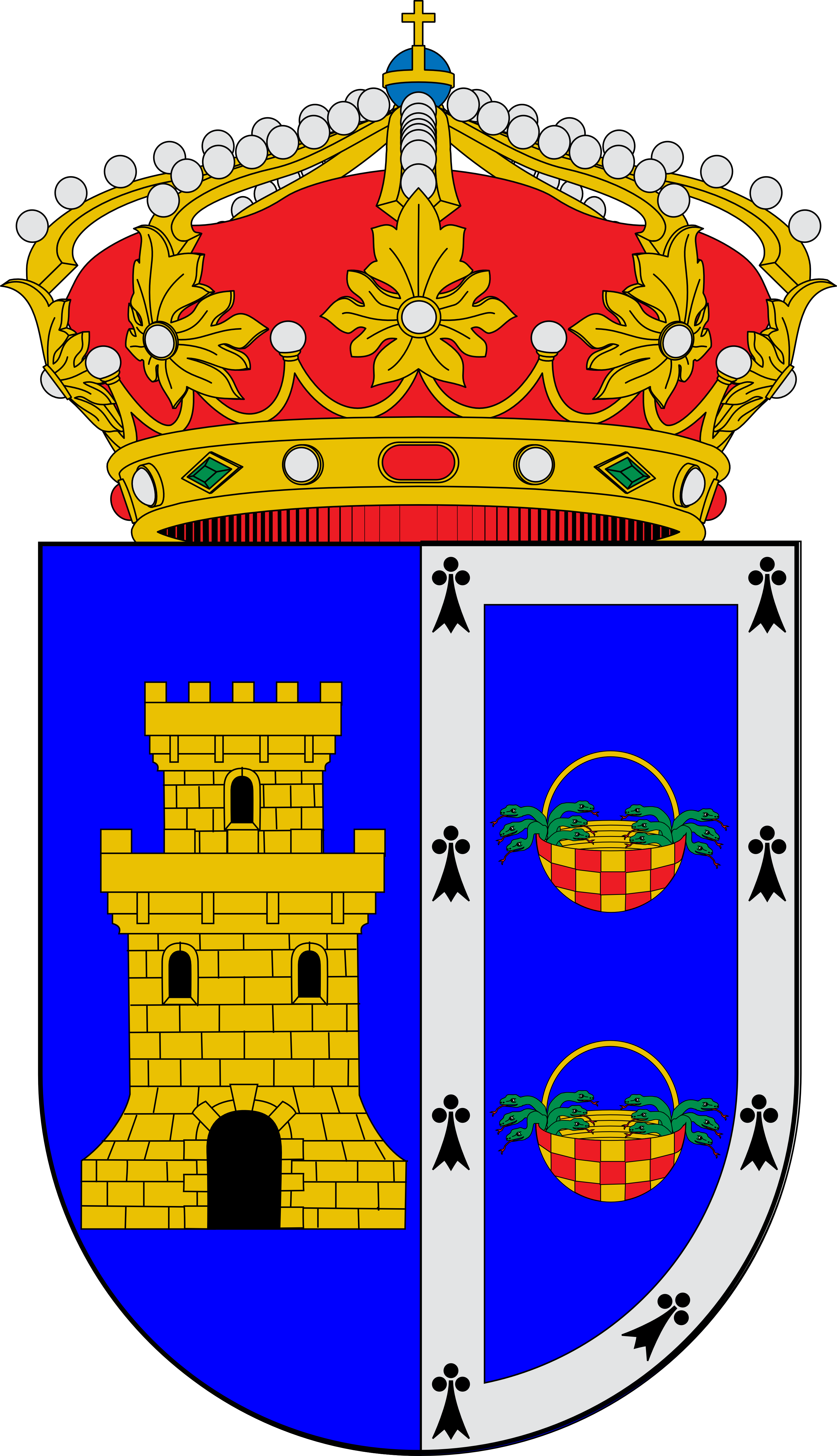 2015 Escudo Santa Olalla - Escudo Peñarroya Pueblonuevo (3055x5317), Png Download
