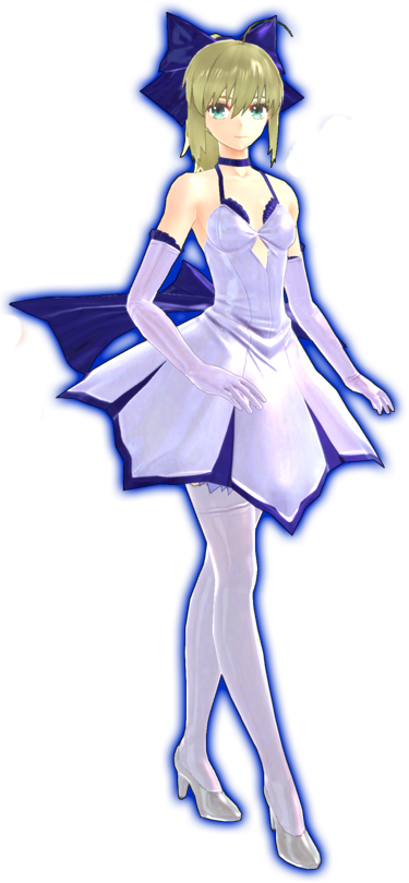Fate Extella Artoria Pendragon's Pure Night Dress Dlc - Fate Extella Artoria Pendragon (375x810), Png Download