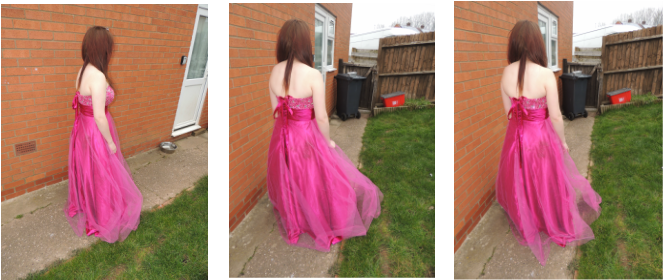 Here Are Some Images I Took Of The 'princess' Wearing - Gown (664x280), Png Download