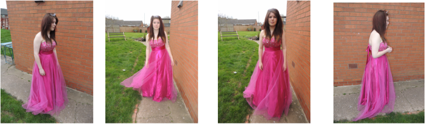 Here Are Some Images I Took Of The 'princess' Wearing - Gown (831x244), Png Download