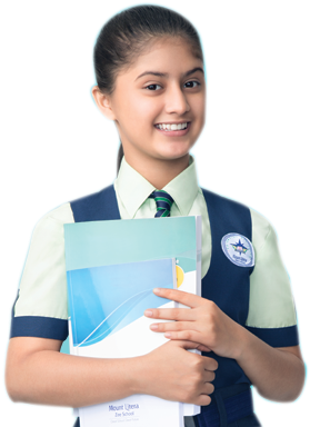 M - H - N - A - Mahila Mahavidhyalya - Indian School Girl Png (298x404), Png Download