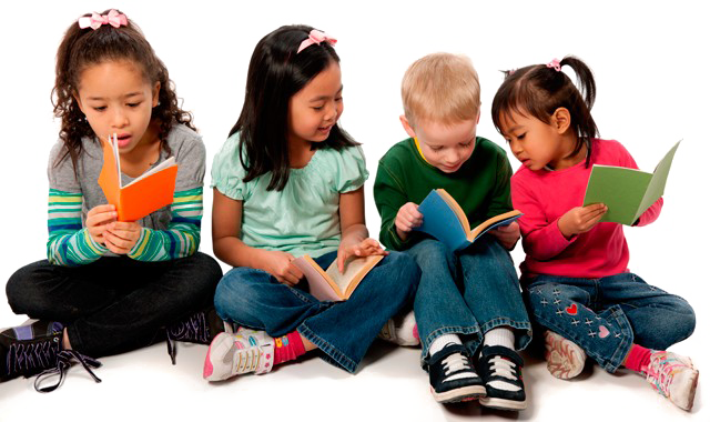 Children Student Png Picture - Children Reading (640x380), Png Download