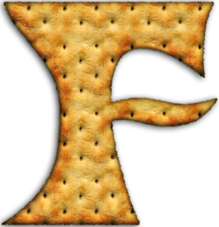 Alfabeto Hecho Con Galletas Saladas - Crackers (755x782), Png Download