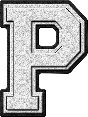 Presentation Alphabets Varsity Letter P - Gold Varsity Letter R (300x400), Png Download