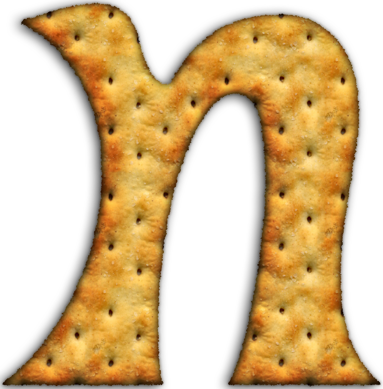 Alfabeto Hecho Con Galletas Saladas - Alphabet (769x782), Png Download