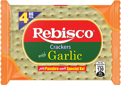 Rebisco Crackers Plain Not Only Is It Big In Size, - Republic Biscuit Corporation (500x377), Png Download