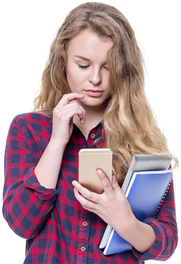 No Iphone Slow Wi-fi Arkansas Schools Build Texting - Student With Mobile Png (600x375), Png Download