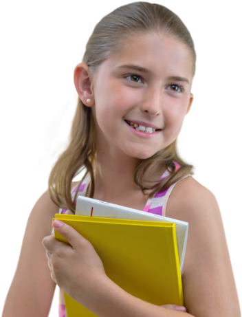 Young Girl Png - Girl Carrying A Book (640x480), Png Download