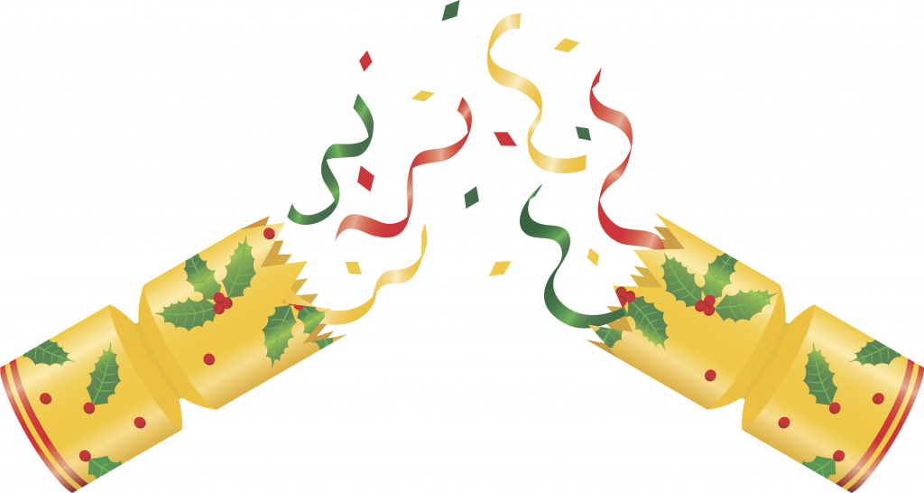 Clip Art Christmas Crackers (1024x546), Png Download