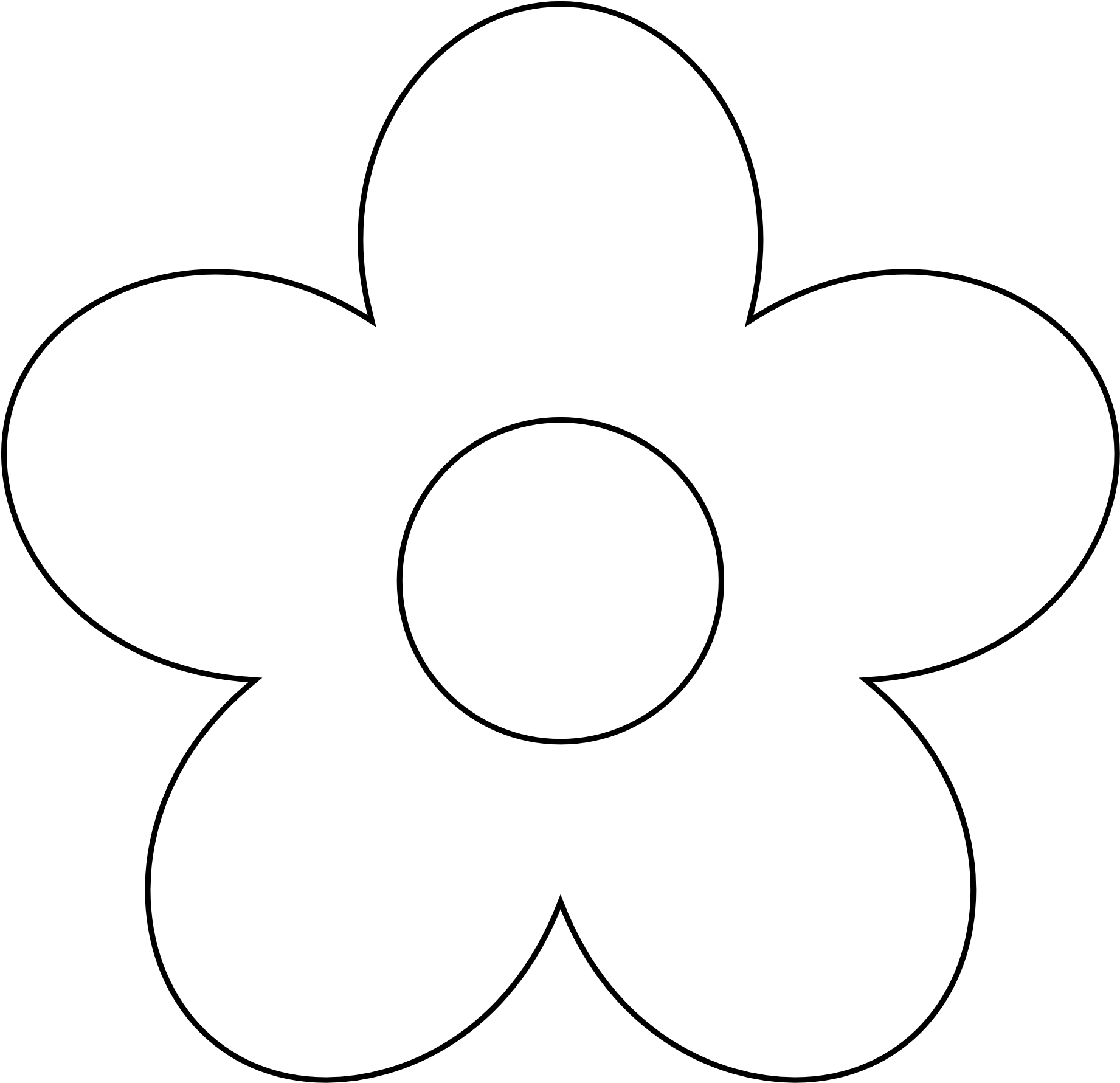 Flower Clipart Black And White Clipart Panda Free Clipart - Clip Art (1969x1952), Png Download