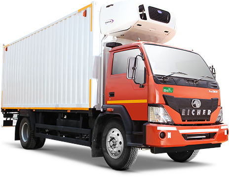 India's 1st Highly Fuel Efficient Pro Reefer Truck - Eicher Pro 1095 Xp (464x359), Png Download