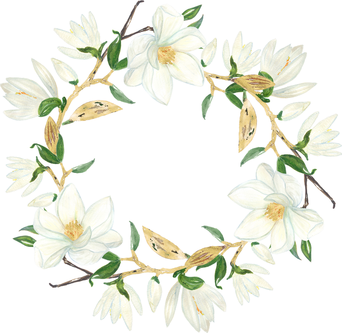 Magnolia Clipart Magnolia Flower - Give Thanks, Mini Sign (1600x1600), Png Download