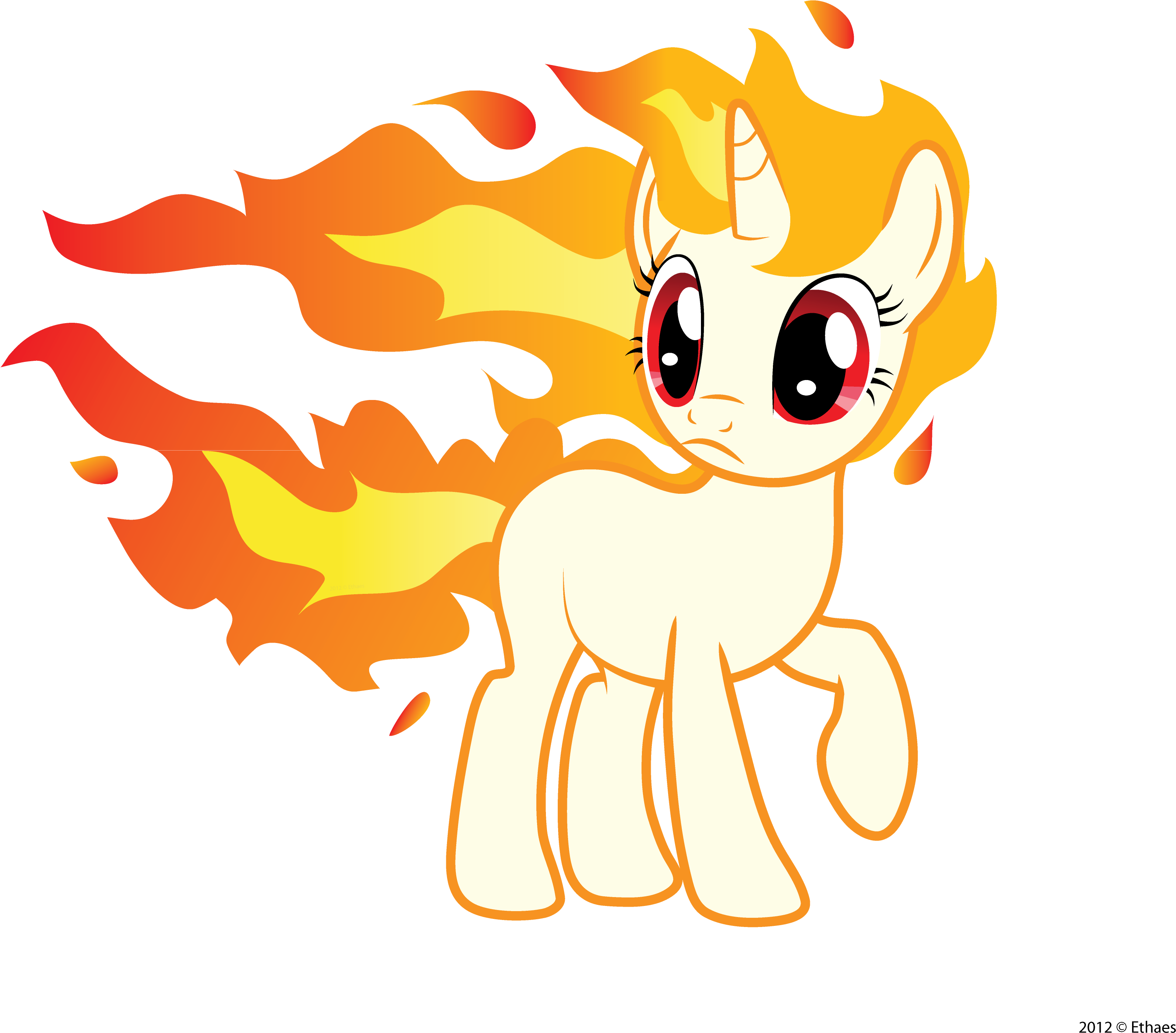 Ethaes, Confused, Crossover, Fire, Pokémon, Rapidash, - Rapidash My Little Pony (3500x3100), Png Download