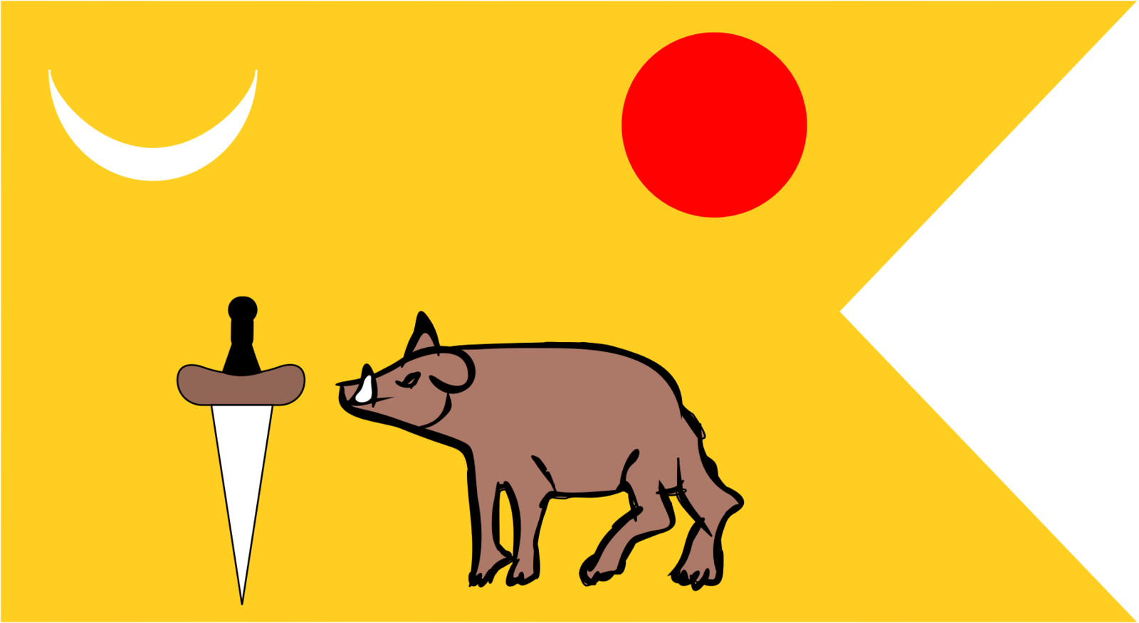 Vijayanagara Flag - Vijayanagara Empire Flag (1600x876), Png Download