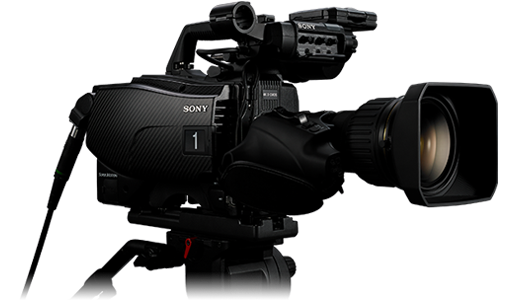The Hdc-4300 Camera Is Displayed - Video Shooting Camera Png Hd (592x326), Png Download