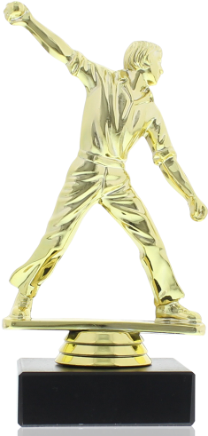 Plastic Figure Cricket Thrower 16,0cm - Statue (900x600), Png Download