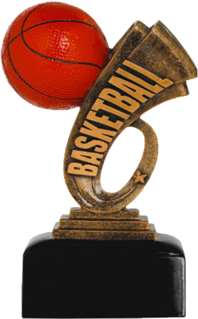 7" Basketball Headline Resin - 7 Inch Basketball Headline Resin - Free Engraving (600x600), Png Download