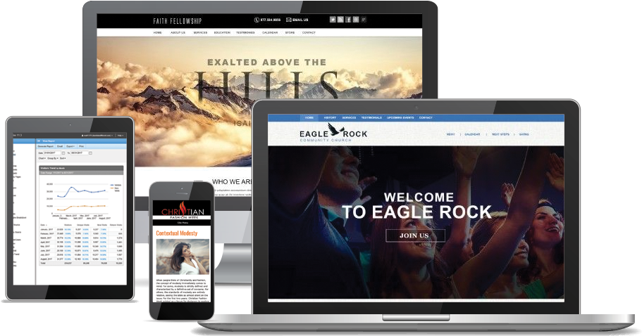 Netministry Web Presence Platform For Church Websites - Website (919x482), Png Download