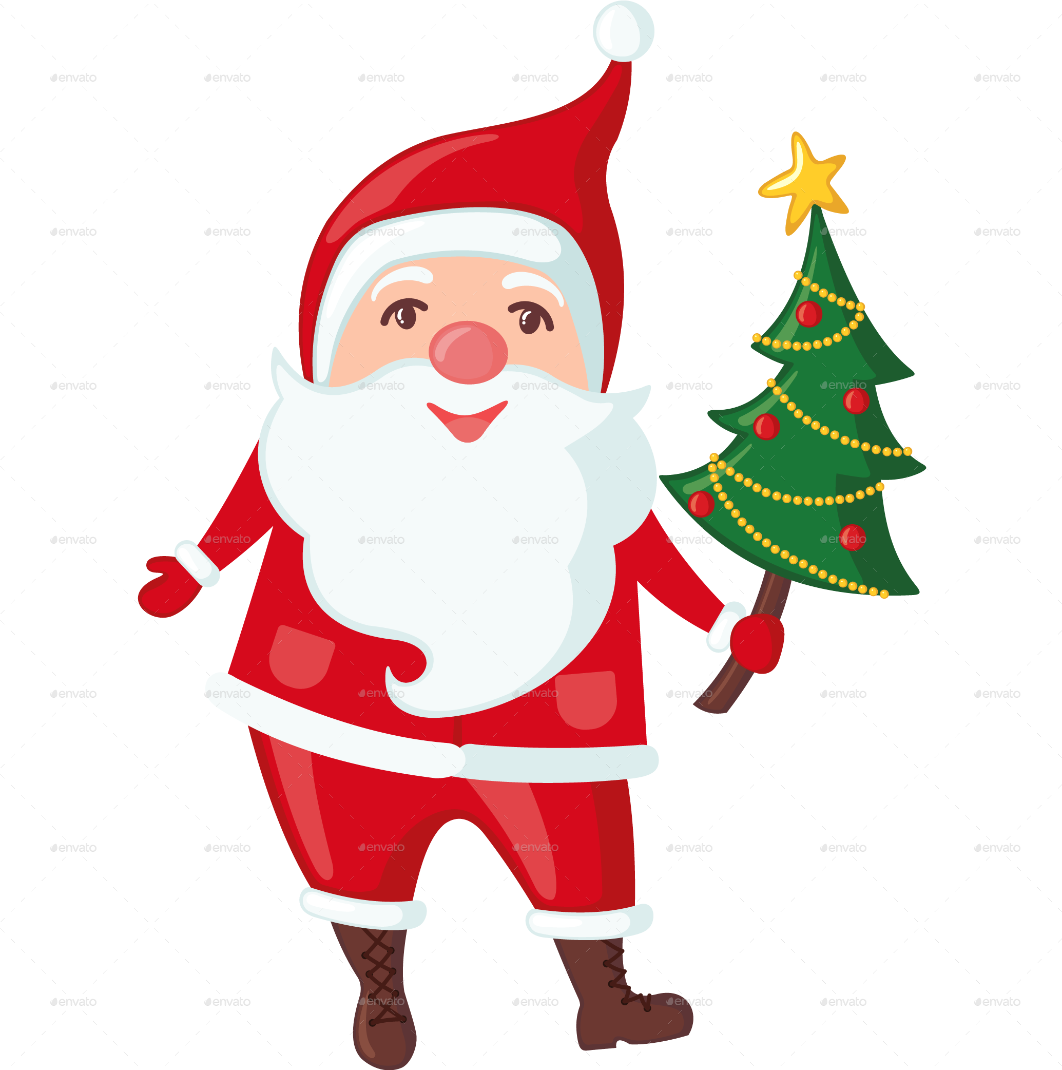 Santa 05 - Christmas Day (2083x2083), Png Download