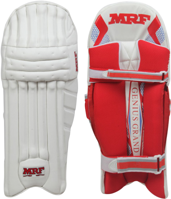 Mrf Batting Leg Guard Genius Grand - Mrf Bat Leg Guards Genius Elite (471x500), Png Download