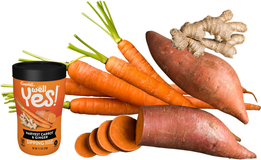 Harvest Carrot & Ginger Sipping Soup - Soup (920x627), Png Download