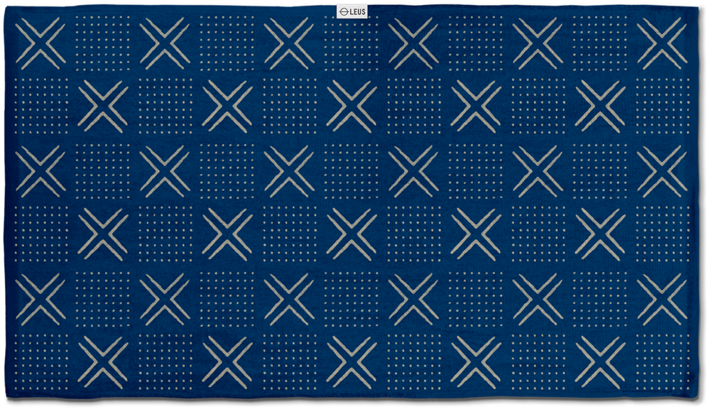 Beach - Leus Indigo Mudcloth Blue Jacquard Beach Towel, 58" (1024x1024), Png Download