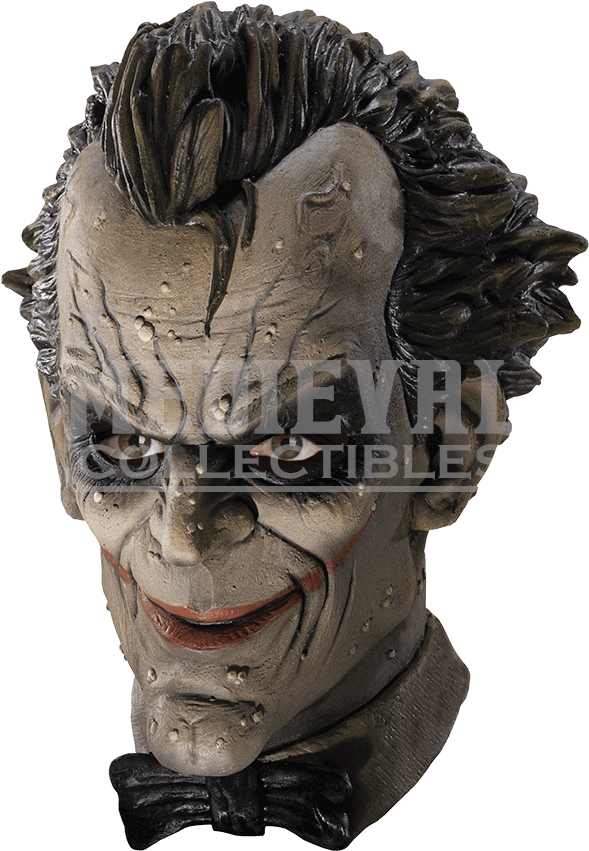 Arkham Joker Deluxe Vinyl Mask - Joker Arkham Mask (850x850), Png Download