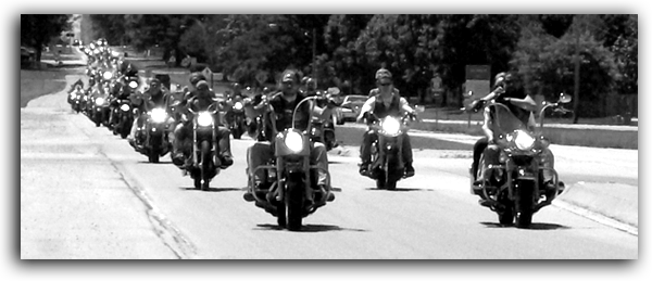 Steel Justice Mc Group Ride - Cruiser (600x259), Png Download