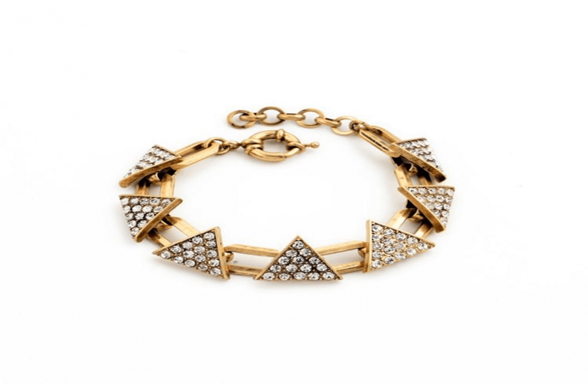 Crystal Bracelet Crystal Bracelet Crystal Bracelet - Triangle Crystal Pave Bracelet (1200x1200), Png Download