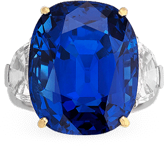 Untreated Burma Sapphire Ring, - Cocktail Ring - Untreated Burma 35.07 Carats Blue Sapphire,diamond (375x375), Png Download