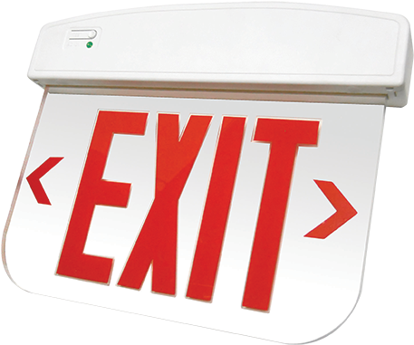 Dlel Led Edgelit Exit Lighting Fixture - Westgate Thermo Plastic Led Edgelit Exit Sign W. B/c, (488x400), Png Download