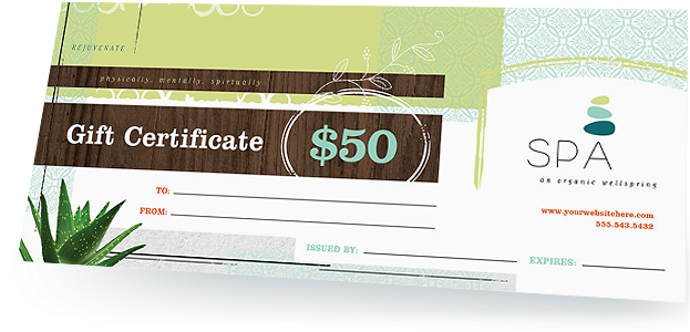 Gift Certificate Templates, Gift Certificate Designs, - Gift Card (630x420), Png Download