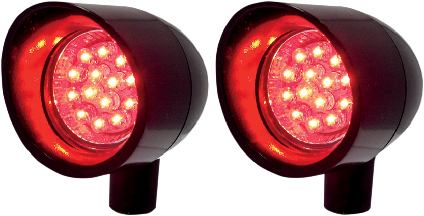Turn Signals & Marker Lights - Vizor Lights V5201r Small Red Led Signal Lights (833x425), Png Download
