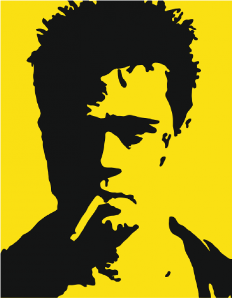 Ad-40 Fight Club - E1syndicate T-shirt Fight Club Brad Pitt Tyler Durden (600x600), Png Download