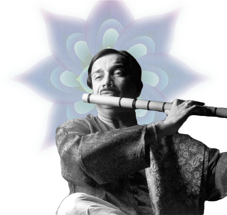 Rajendra Teredesai Playing Flute - Flute (1680x888), Png Download
