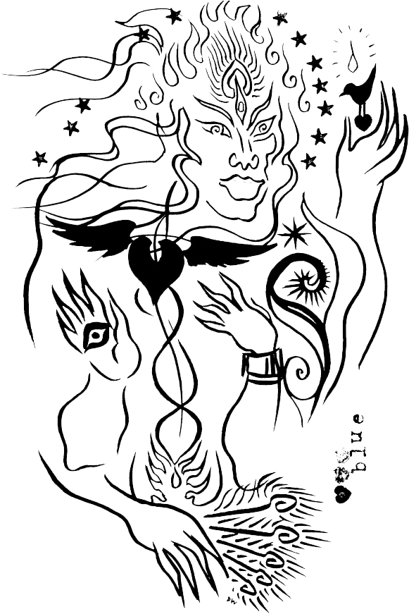Dian Y Glas By Diana Walker - Feri Tradition (597x880), Png Download