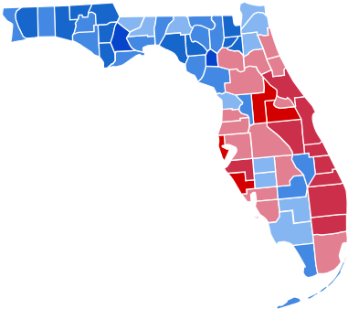 United States Presidential Election In Florida, - Florida Gubernatorial Election 2018 (400x355), Png Download