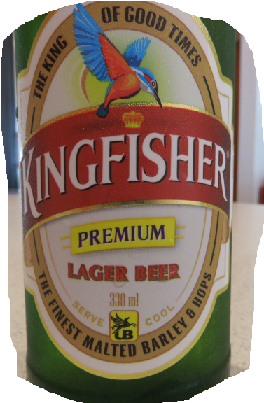 Bottle $ - Kingfisher Beer (416x590), Png Download
