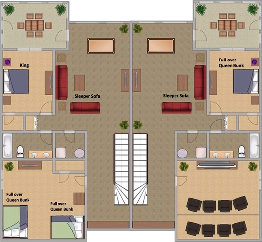 Lower Level - Villa (588x588), Png Download
