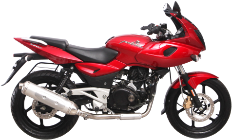 Bajaj Pulsar 220 Motorcycle Bike Png Image - Pulsar 220 Orange Colour (500x303), Png Download