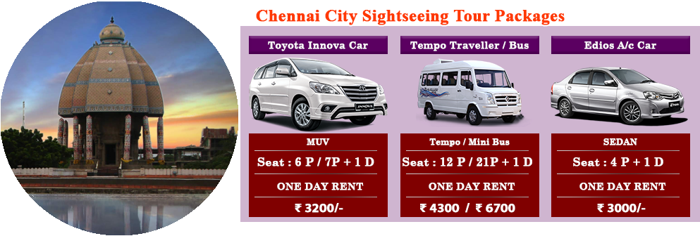 Tariff Outstation Rates Chennai Tours And Travels Packages - Chennai (1000x335), Png Download