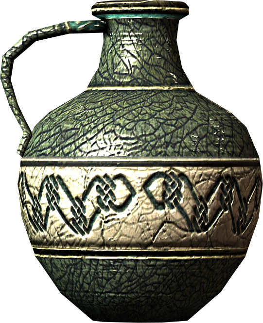 Jug 0008632c - Skyrim Vase (541x666), Png Download
