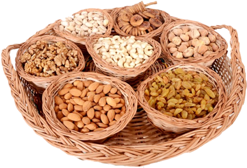 Dry Fruits - Milk (500x500), Png Download