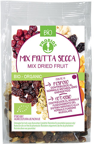 Mix Of Dried Fruits - Probios Srl Probios Cous Cous Semi Organic 500g (320x492), Png Download