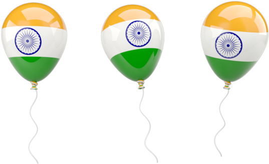 Illustration Of Flag Of India - Indian Flag Balloon Png (640x480), Png Download
