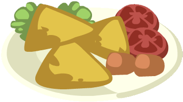 Vegetable Samosas (357x357), Png Download