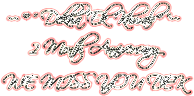 Dekha Ek Khwab**~~ 2 Nd Shradhanjali - Calligraphy (698x343), Png Download