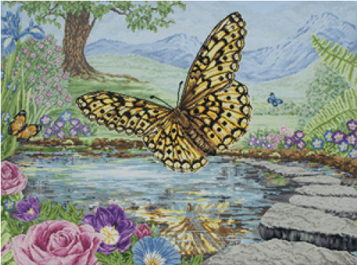 3d Butterfly (500x500), Png Download