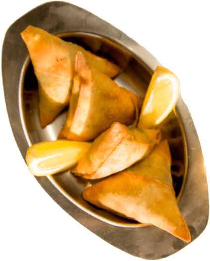 Samosa - Dish (490x545), Png Download