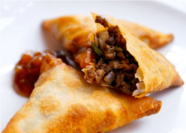 Samosa-sambusa Zanyama - Samosa (600x600), Png Download